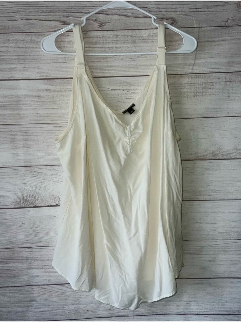 torrid Cream Adjustable-Strap V-Neck Camisole